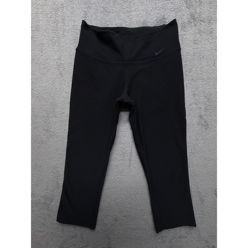 Nike Dri-FIT Legend‎ Pants Womens Small Black Capri Cropped Leggings Training